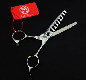 Dragon 5.75 inch 440C 62HRC high quality hair thinning scissors with leather case free shipping forfex.
