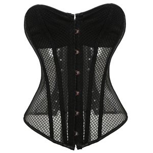 Lace Black Women Court Sexy Corset Underkläder Steampunk Corsets och Bustiers Sexig Gothic Overbust Gaine Amincissante Ventre