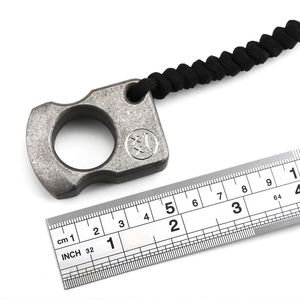 Single Finger Pierścień TC4 Titanium Self Defense Punch Odkryty Klamra Survival Kieszonkowy EDC Cukarki Knuckles Multi Tools