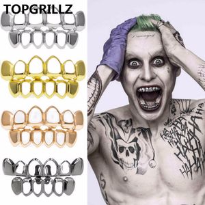 TOPGRILLZReal Shiny! New Custom Fit Rose Gold Color Plated Vampire Four Open Face Hallow Gold Grillz Set For Christmas Gift.Party