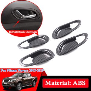 Nissan NP300 Için araba Styling ABS Krom Navara D23 2017-2018 Araba Içinde Kapı Kolu Çerçeve Kapı Kase Sequins Kapak Oto Aksesuarları