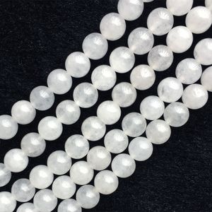 Descuento al por mayor Natural Natural Genuino Jade Redondo Perlas de piedra sueltas 3-18mm Joyería de ajuste DIY Collares o Pulseras 15.5 