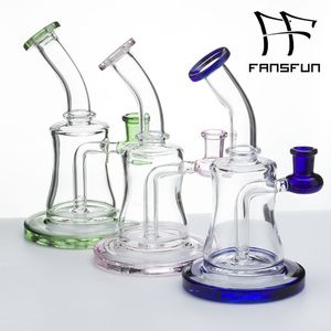 7.5 인치 유리 워터 파이프 연기 14mm 여성 네일 Dab Oill rigs 봉 965