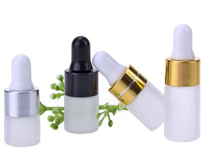 1000pcs 1ml 2ml 3ml Matte Glass Dropper Bottles For Essential Oil Mini Perfume Sampling portable bottles Mini Perfume Drop Vials