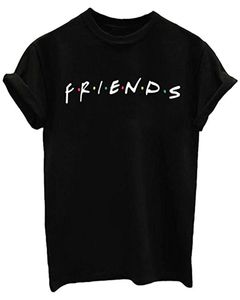 Missactiver Amigos TV Show Unisex Mulheres Bonito T Camisa Júnior Tops Adolescentes Meninas Gráfico Tees Verão Casual Loose Tshirt