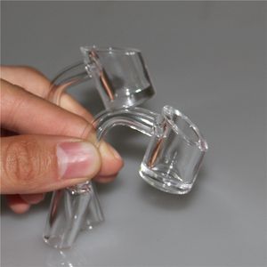 Smoking Clear quartz banger nail 4mm thick male female joint 14mm domeless quartz bangers for ash catcher water pipe dab rig