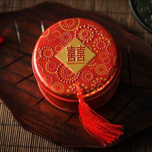 caixa de doces vermelhos para festa de casamento chinesa