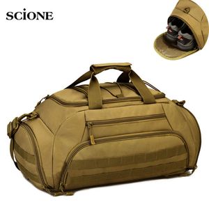 35L Borsa da palestra Zaino Zaino Tattico Molle Borse Scarpe impermeabili Borsa sportiva Campeggio 14 '' Laptop Canera X335WA