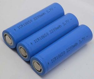 100% High Quality 2200mah Real Capacity 18650 Battery Rechargeable Lithium Batteries Flat top