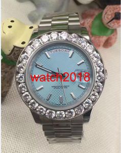 Luxury Watch Vit Guld D @ Ydate Pres1Dent W / Mens Större diamant Keramiska Bezel 41mm Automatiska mekaniska män Watch Armbandsur