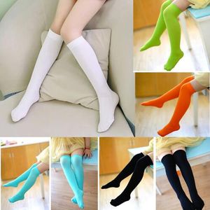 High School Fashion Sexy Over The Knee Socks Student Women's Lår High Socks Girl Compression Kvinnliga strumpor Långa barnstrumpor