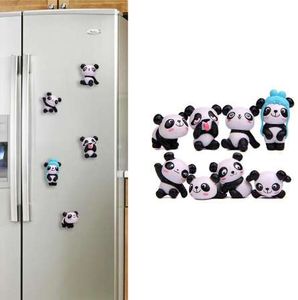 Cutie Panda Magnets for Fridge, 8pcs Kawaii Resin Decor, Kids Gift