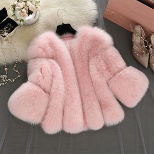 Luxury Women Faux  Fur Coat 2018 Winter Thick Warm Hairy Jacket Outwear Female Fake Fur Fluffy Coats Overcoat Manteau Femme