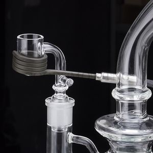 Enail Smoking Accessories Quartz Banger Nail Flat Top Round Bottom 20mm Heating Coil 10mm 14mm 18mm Male Female Joint for Glass bong