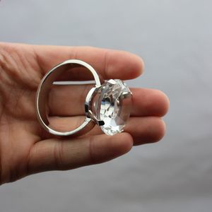 Partihandel 12st / Lot K9 Bröllopsmönstret Crystal Servett Ringar .zinc Alloy Servett Ring