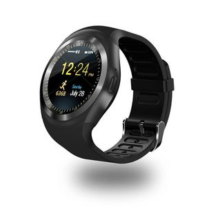 Bluetooth Y1 Smart Watch Reloj Relogio Android Smartwatch Telefonsamtal SIM TF Camera Sync För Sony HTC Huawei Xiaomi HTC Android Phone etc