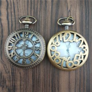 Wyjątkowe Mężczyźni Kobiety Vintage Zegarek Kieszeniowy Roman Licznicy FOB WatchGlass Dial Naszyjnik Wisiorek Zegar czasu Z Zegarek Charakter łańcucha