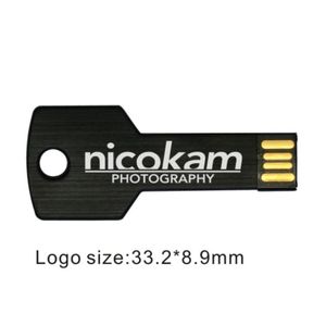 Массовая 50 шт. 32 ГБ Пользовательский логотип USB 2.0 Флэш-накопитель Ключевая модель Персонализировать имя Pen Drive выгравированы Бренд Memory Stick для компьютера Macbook Tablet