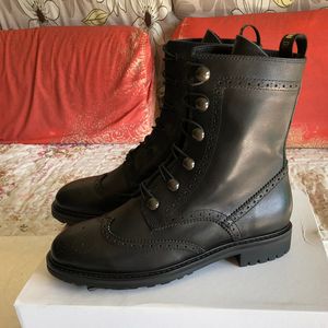 mulheres novas botas de grife marca de moda de couro de alta qualidade Mantenha Botas quentes solas confortáveis ​​botas de senhora respirável 35-40