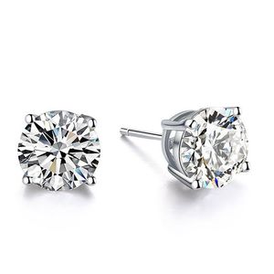 9K, 14K, 18K Gold Classic Four Claws D/F Простая установка Moissanite Serging Beautiful Forever Brilliant Sud с сертификатом