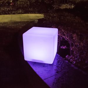Creative LED Rechargeable Colorful ball lights - Waterproof with Remote - Home, shopping malls, indoor and outdoor use (15cm Cube)