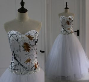 Vestido de baile vestido de noiva camo com bling frisado organza querida 2018 espartilho andar de volta comprimento barato mais tamanho do casamento vestidos de noiva mulheres