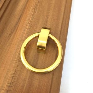 modern simple fashion copper pull material drop rings drawer kitchen cabinet door knobs pulls copper dresser cupboard handles