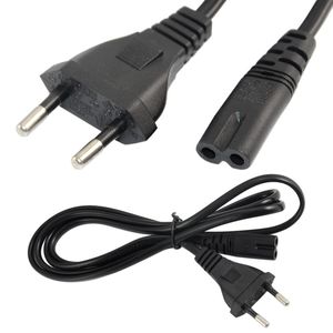 US EU-kontakt 2-PRONG Universal AC Wall Power Cable Cord Adapter för Xbox PS1 PS2 PS3 Slim PS4 Sega DHL FedEx EMS Free Ship