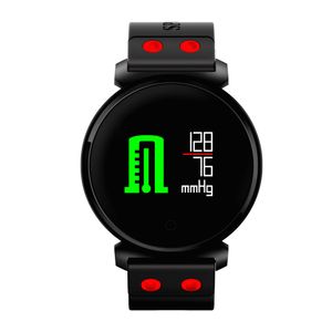 Bluetooth Smart Armband Klockor IP68 Vattentät OLED SmartWatch Blood Oxygen Blodtryck Hjärtfrekvens Monitor Armbandsur för IOS Android