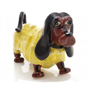 Dachshund Dachshund Cerâmica Dachshund dog Home Decor artesanato decoração de uma sala de cerâmica ornamento estatueta de porcelana animal