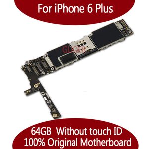 Para iphone 6 plus mainboard 100% original desbloqueado para iphone6 ​​plus 16 gb 64 gb motherboard sem função de identificação do toque de boa qualidade