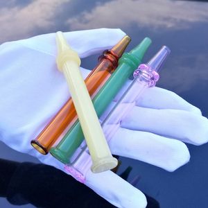 Colorful Pyrex Oil Burner Pipe Syringe Glass Smoking Pipes Straight Type Glass Pipes Oil Burner New Arrivals SW44