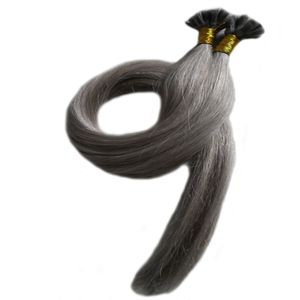 UチッププリボンドレミーUチップ人間の髪の伸縮ヨーロッパサロンフュージョンスタイルシルキーストレートリアルチップヘア20 