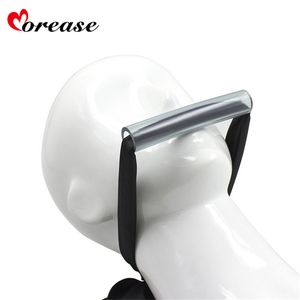 Morease Morbido Raso Maschera per gli occhi Bocca orale gag plug Prodotti del sesso Fetish bdsm Benda Sexy erotica Schiava schiavitù per la donna Giocattoli del sesso S924