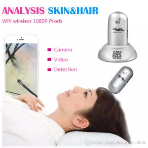 Mini USB Facial Skin Hair Analyzer Diagnos Scanner Förstoringsglas X200 Förstoring Fuktanalysmaskin
