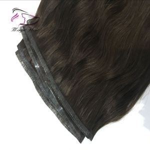 Evermagic high quality hot selling tape hair weft glue hair weft seamless weft 3#remy human hair extension