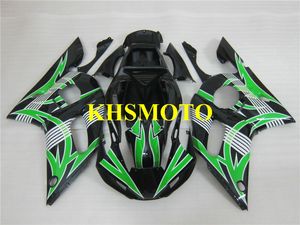 Insprutning Mote Fairing Kit för Yamaha YZFR6 98 99 00 01 02 YZF R6 1998 2002 ABS GREEB Svart Fairings Set + Gifts YM24