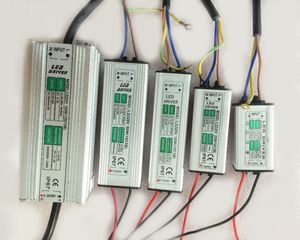 30pcs 10W 20W 30W 50W 100W LED Driver Power Supply waterproof IP65 lighting transformer Input AC 90V-265V output DC 30-36V