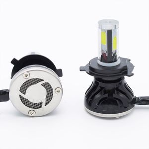 Pampsee Car Styling H4 bil LED-strålkastare 6000K G5 80W 8000LM 360 Degree COB LED Headlamp Fog Ligh Convertering Kit