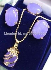 beautiful jewelry Natural Alexandrite STONE Crystal pendant earring ring sets