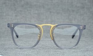 Marka OVAD49 Unisex Okulary Kwadratowy Kształt Big-Rim SunglassesFrame Metal + Designer Designer Recepta Okulary49-23-145 Fullset Case