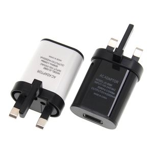 Wielka Brytania 5 V 2A Szybkie ładowarki USB Universal Mobile Telefon ładowarka do Samsung Xiaomi iPhone Ładowarka Adapter Złącze UK 100 sztuk / partia