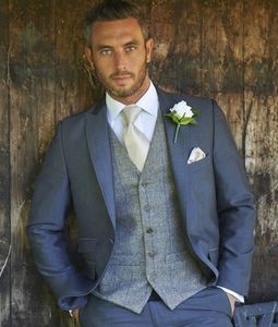 Lacivert Erkekler Için Suits Blazer Slim Fit Damat Düğün Suits Adam Damat Resmi Terzi Yapılan Smokin Terno Masculino 2 Parça Ceket + Pantolon