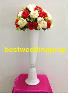 decor mental white iron wedding table centerpieces with flowers bowl and flower pot wedding stand best0185