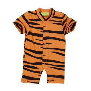 Sommer -Overalls Baby Rompers Tiger Baby Jungen Kleidung Baumwolle Neugeborene Kurzarm Kleinkind Girl Kleidung Set