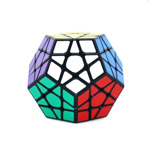 Megaminx Magic Cubes Pentagon 12 Sides Gigaminx PVC Sticker Dodecahedron Block Toys Twist Puzzle DIY Educational Toy for Children