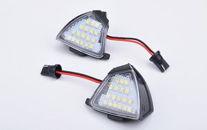 For Golf 5 Passat Jetta EOS Rearview Mirror Light Error Free Puddle Lamp 18LED Under Side High Quality 2Pcs/lot