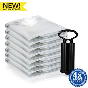 Vacuum Bag with Pump Clothe Storage Bag Space Saver Save Wardrobe Space Airtight No Leak