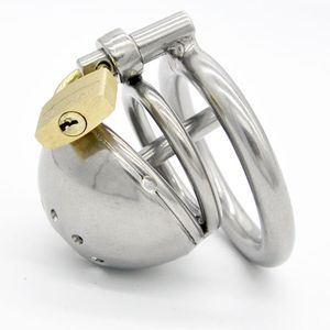 Chastity Devices Sexy MonaLisa - Male Stainless Steel Lid Small Chastity Cage with Settled Tube #R86