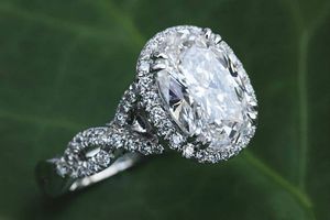 Deluxe Fashion 925 Sterling Silver Oval Halo Diamond Förlovningsförlovning Princess Princess Brudring storlek 6-10
